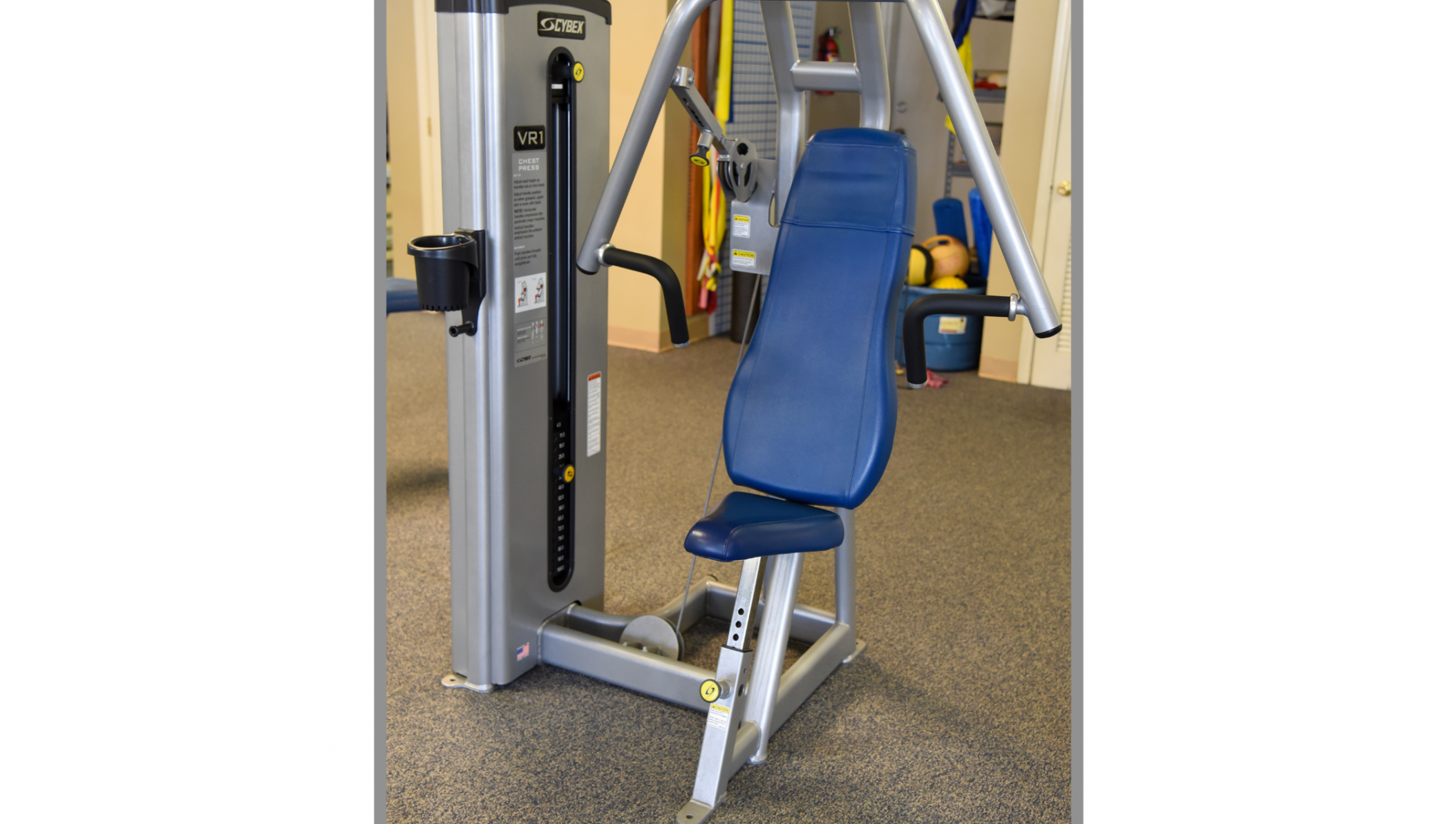 Cybex V Series Chest Press with Adjustable Carriage.