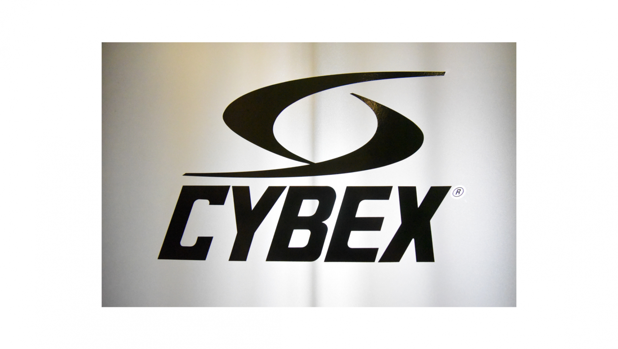 Cybex Logo on Weight Stack Shroud.